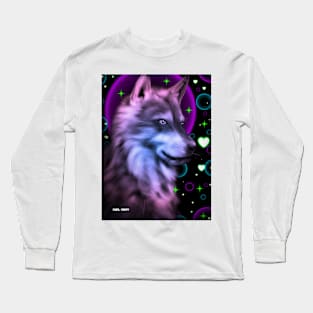 Neon Wolf Long Sleeve T-Shirt